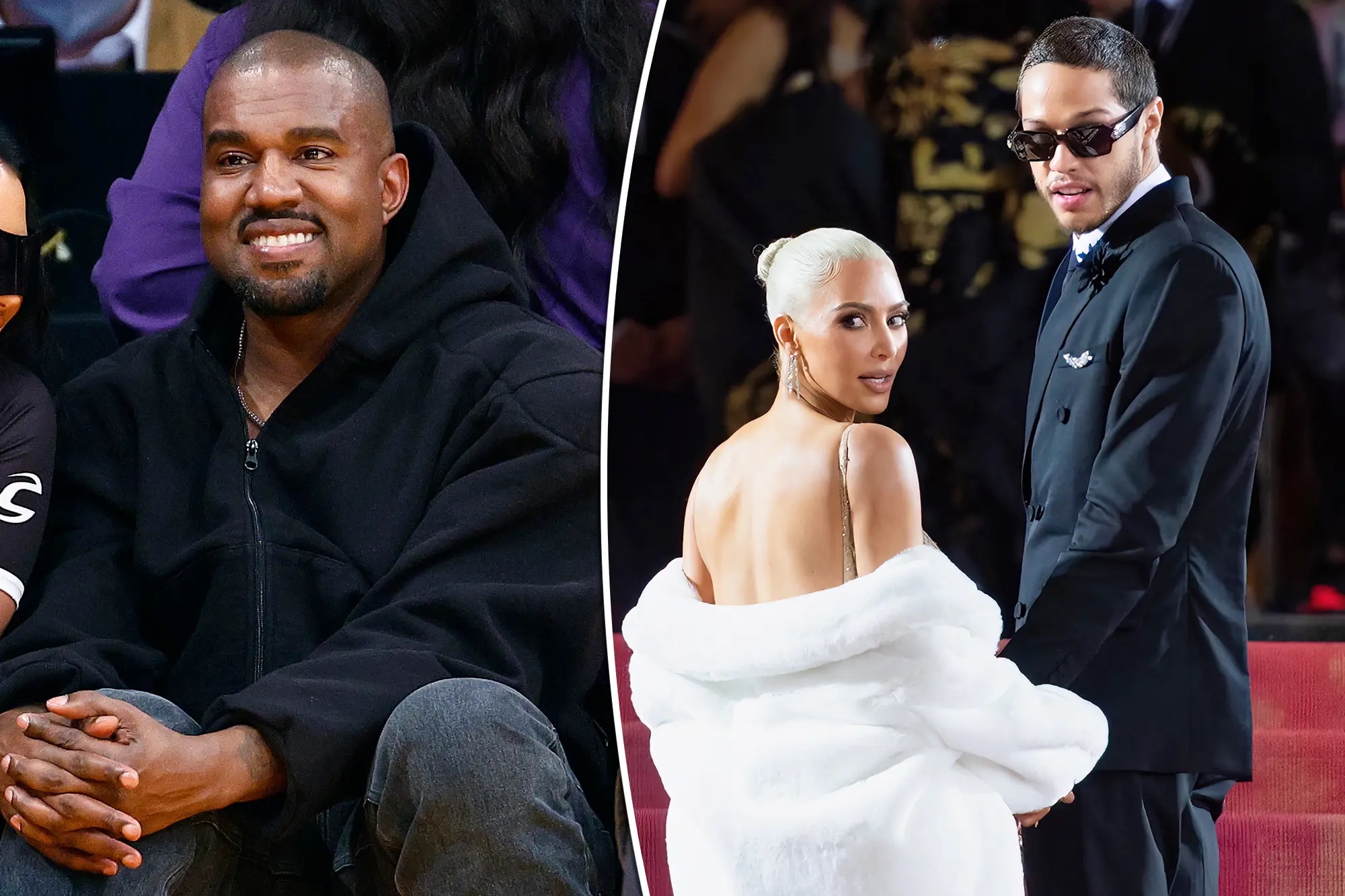 Kanye West Celebrates Kim & Pete’s Split