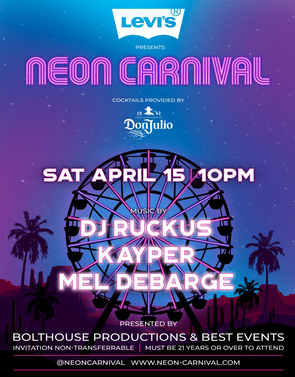 Neon Carnival at The Desert Music Festival From Prince Harry to